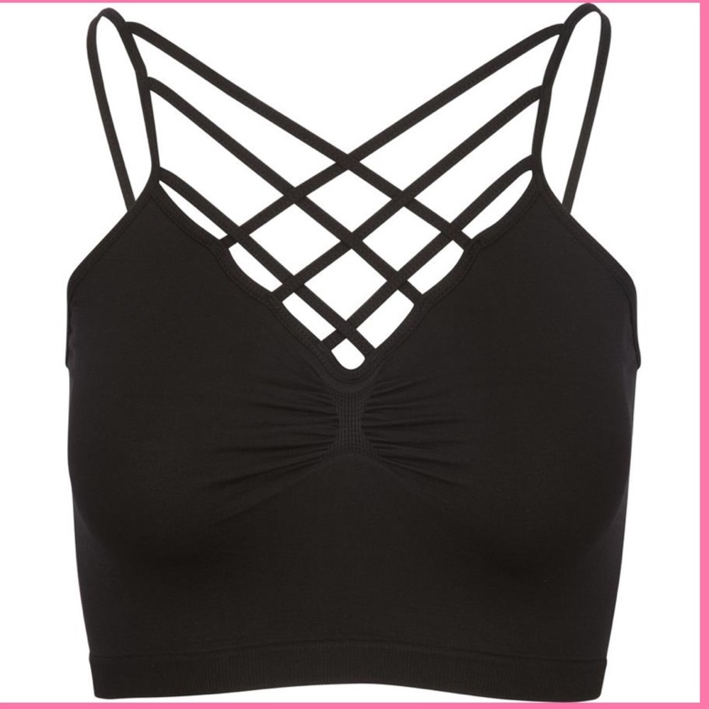 Criss cross bralette top
